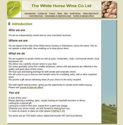 White Horse Wine